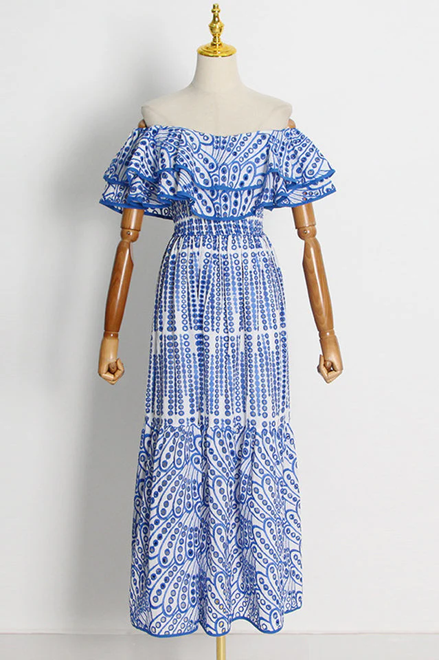 Tulum Off Shoulder Eyelet Dress - Image 16