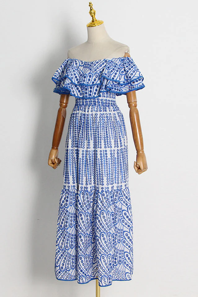 Tulum Off Shoulder Eyelet Dress - Image 17