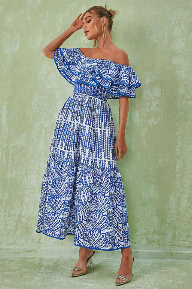 Tulum Off Shoulder Eyelet Dress - Image 2