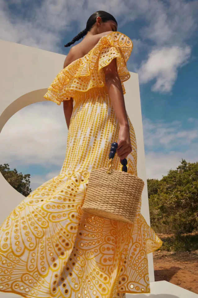 Tulum Off Shoulder Eyelet Dress - Image 9