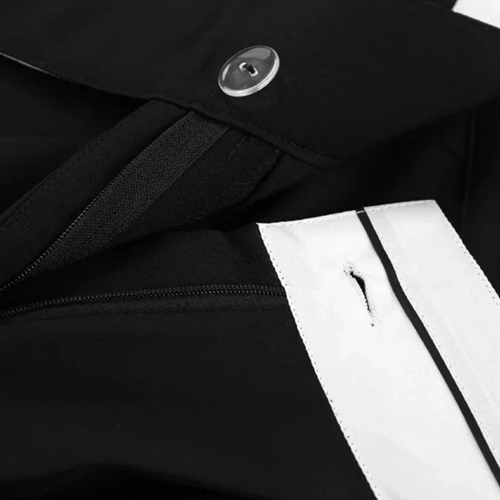 Black HIGH WaistED TURN-UP TROUSERS - Image 9