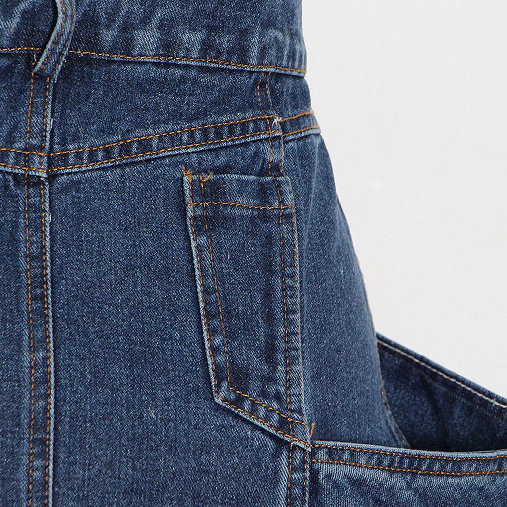 Unique Tapered Front Slit Cargo Pocket High Waist Midi Denim Skirt - Image 3