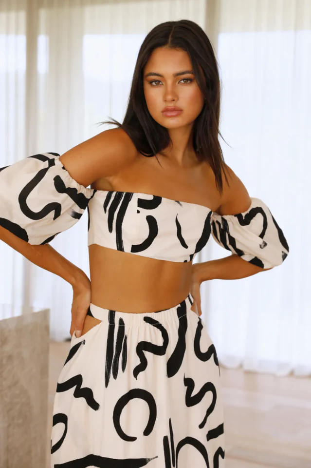 Utopia Crop Tops & Skirt Set - Image 3