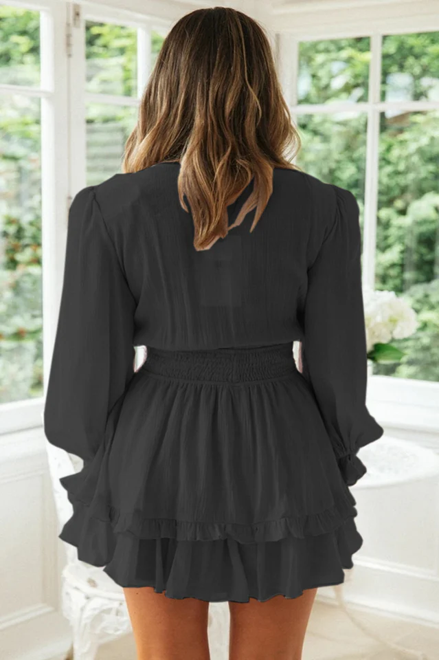 V Neck Summer Mini Dress - Image 15