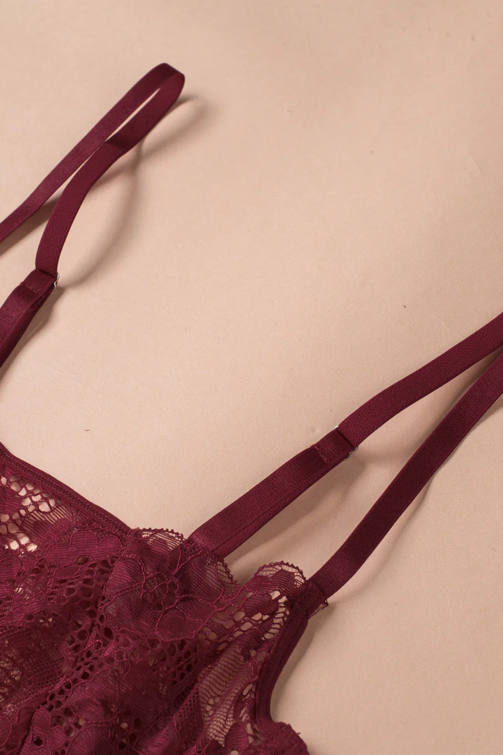 Valentines Lace Bra Tulle Splicing Babydoll - Image 29