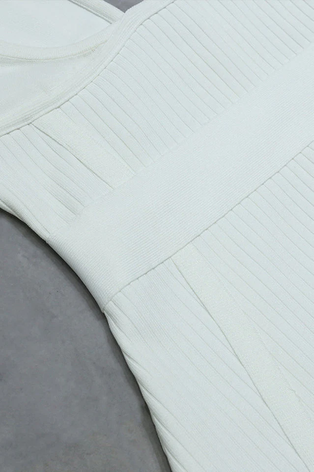 Verona Maxi White Bandage Dress - Image 7
