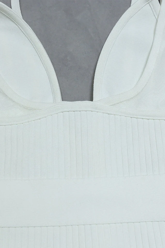Verona Maxi White Bandage Dress - Image 9