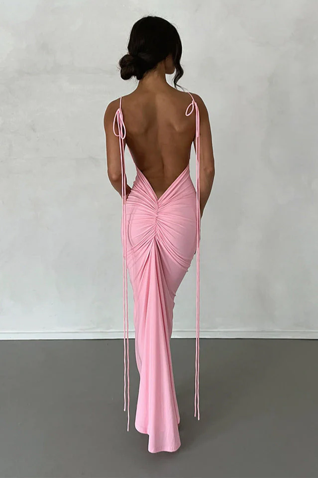 Veronica Backless Maxi Dress - Image 7