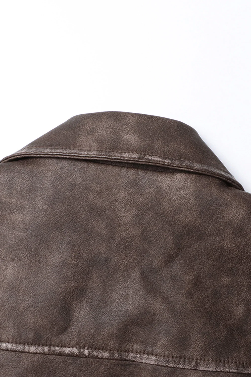 Vintage Leather Jacket - Dark Green - Image 4