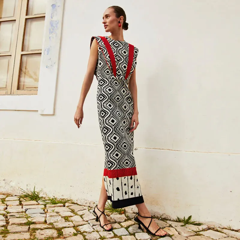 PRINTED FLY SleeveS MAXI Dress - Image 5