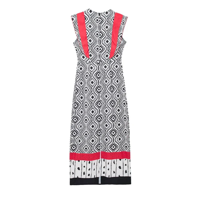 PRINTED FLY SleeveS MAXI Dress - Image 7