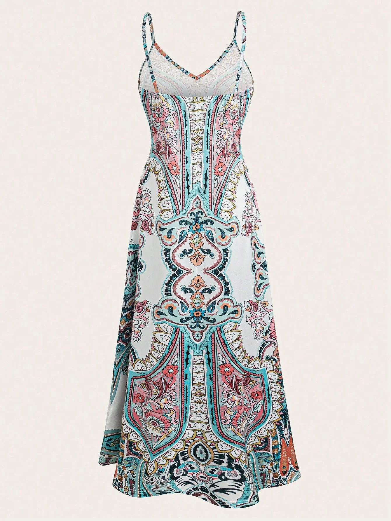 Vintage Print Summer Maxi Dress - Image 8