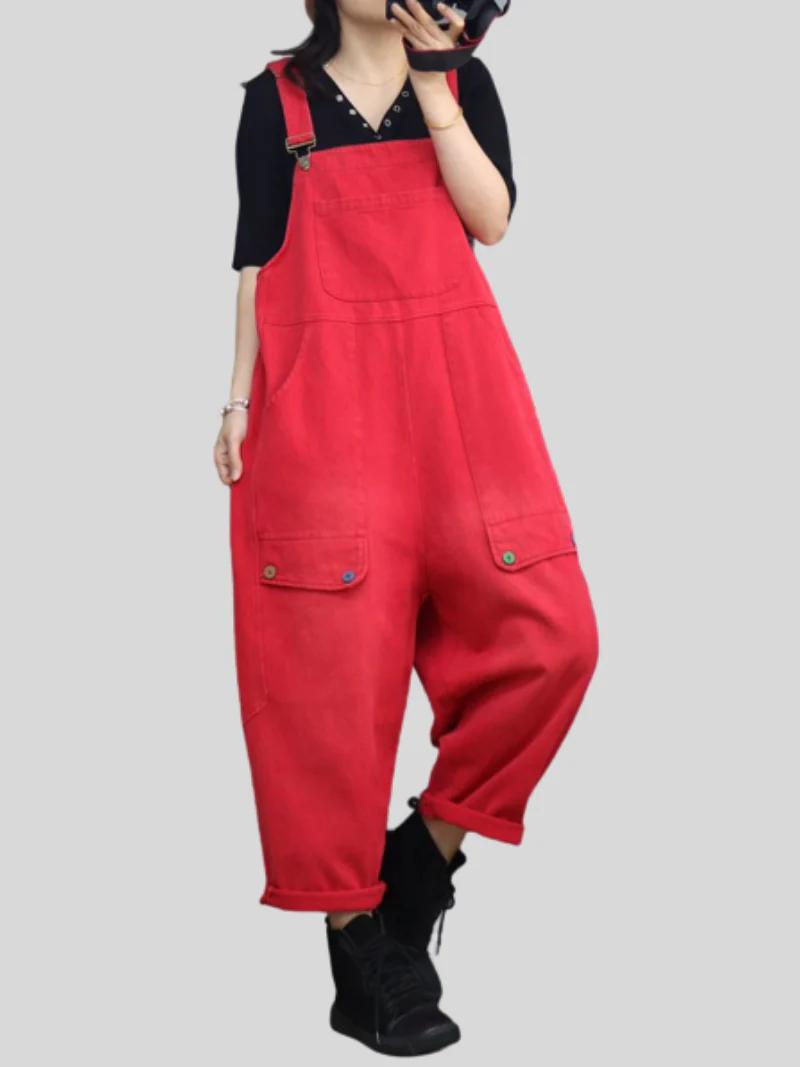 WallFlower Womens's Denim High Waist Overalls - Image 5
