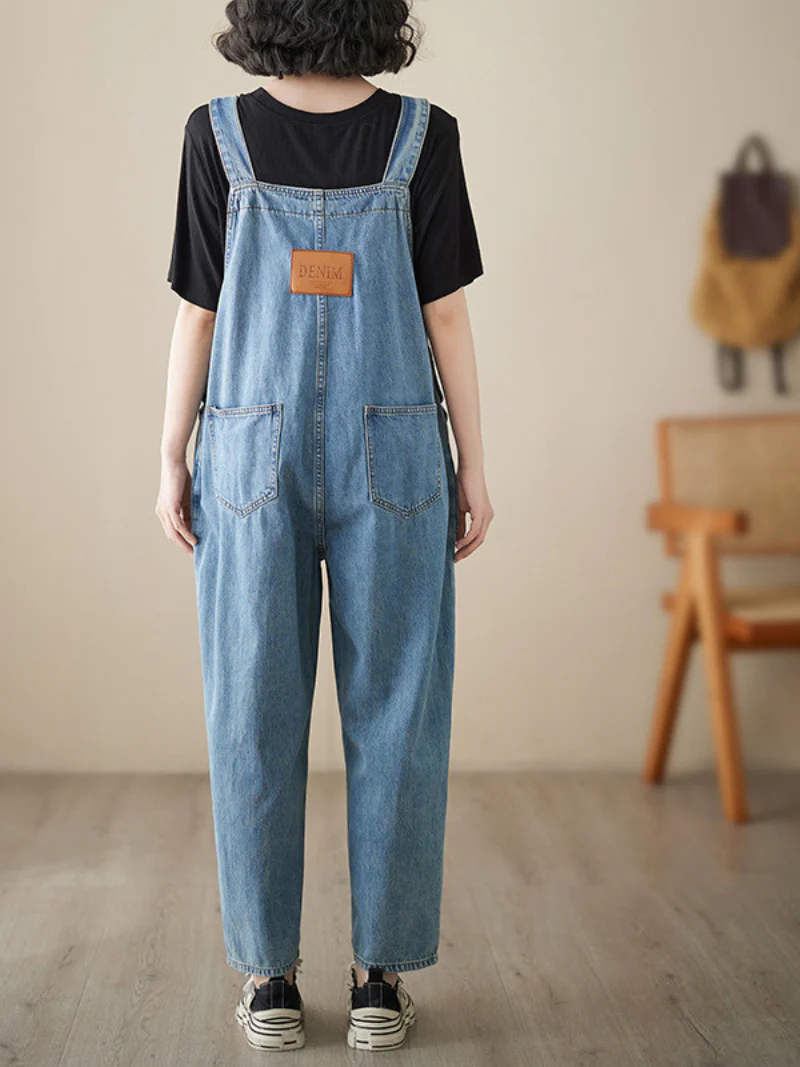 Wallflowers Denim Blue High Waist Overall Dungarees - Image 3