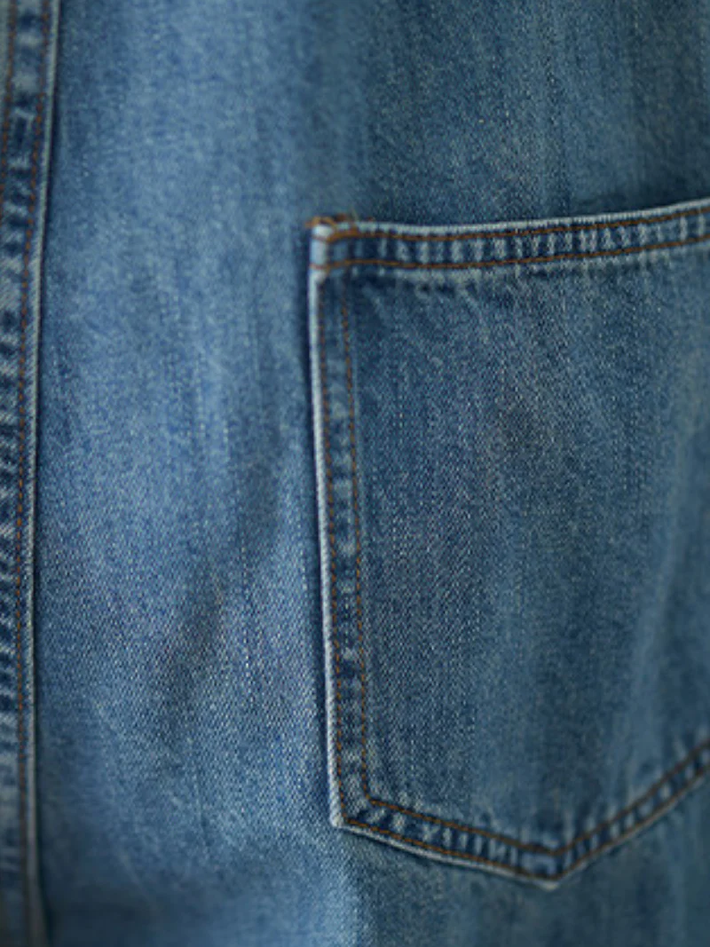 Wallflowers Denim Blue High Waist Overall Dungarees - Image 5