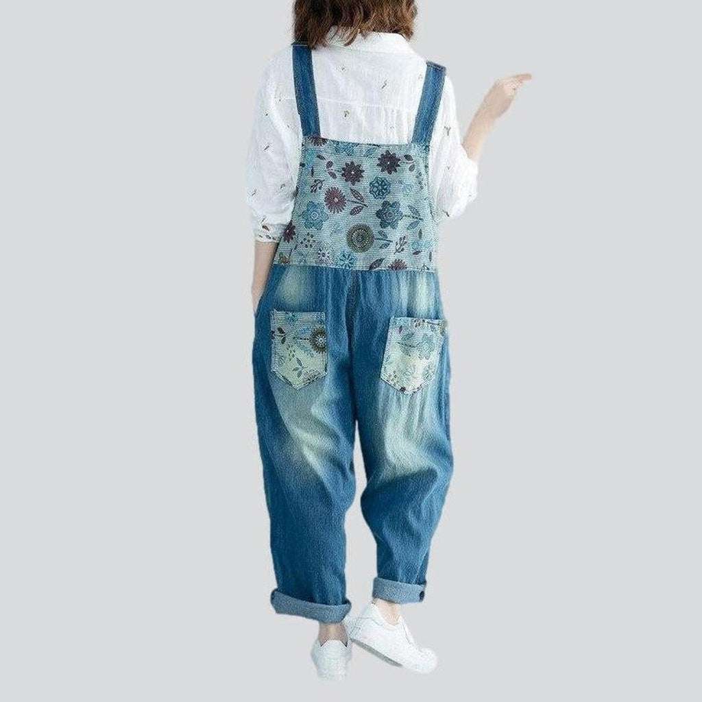 Washed baggy women's jeans overall - Image 3