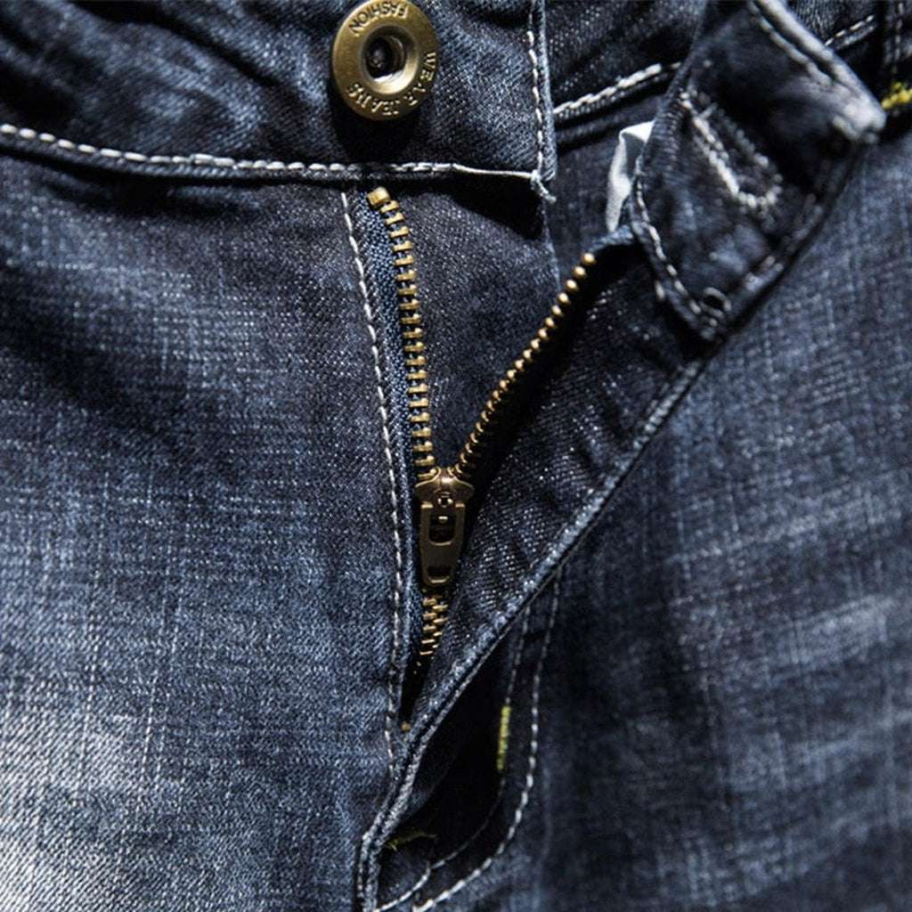 Washed men's ripped jeans - Image 4
