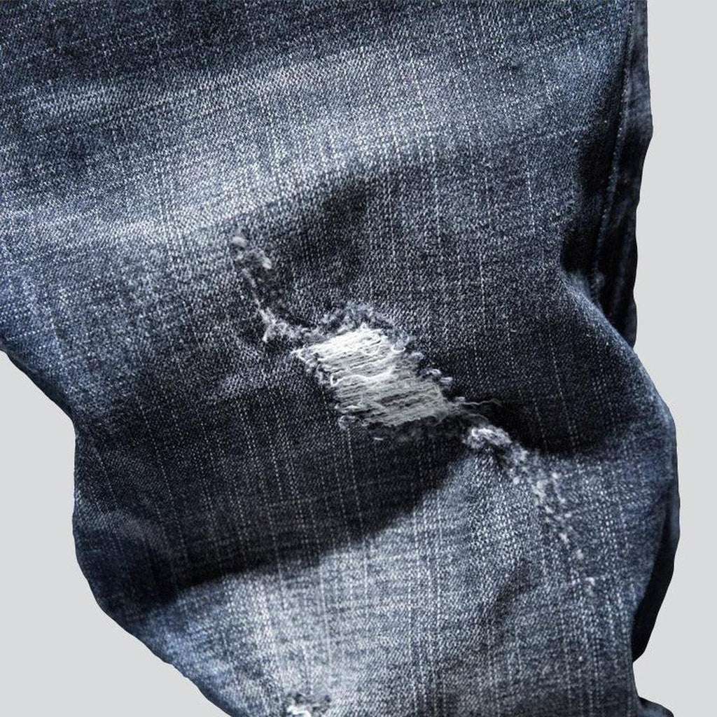 Washed men's ripped jeans - Image 7