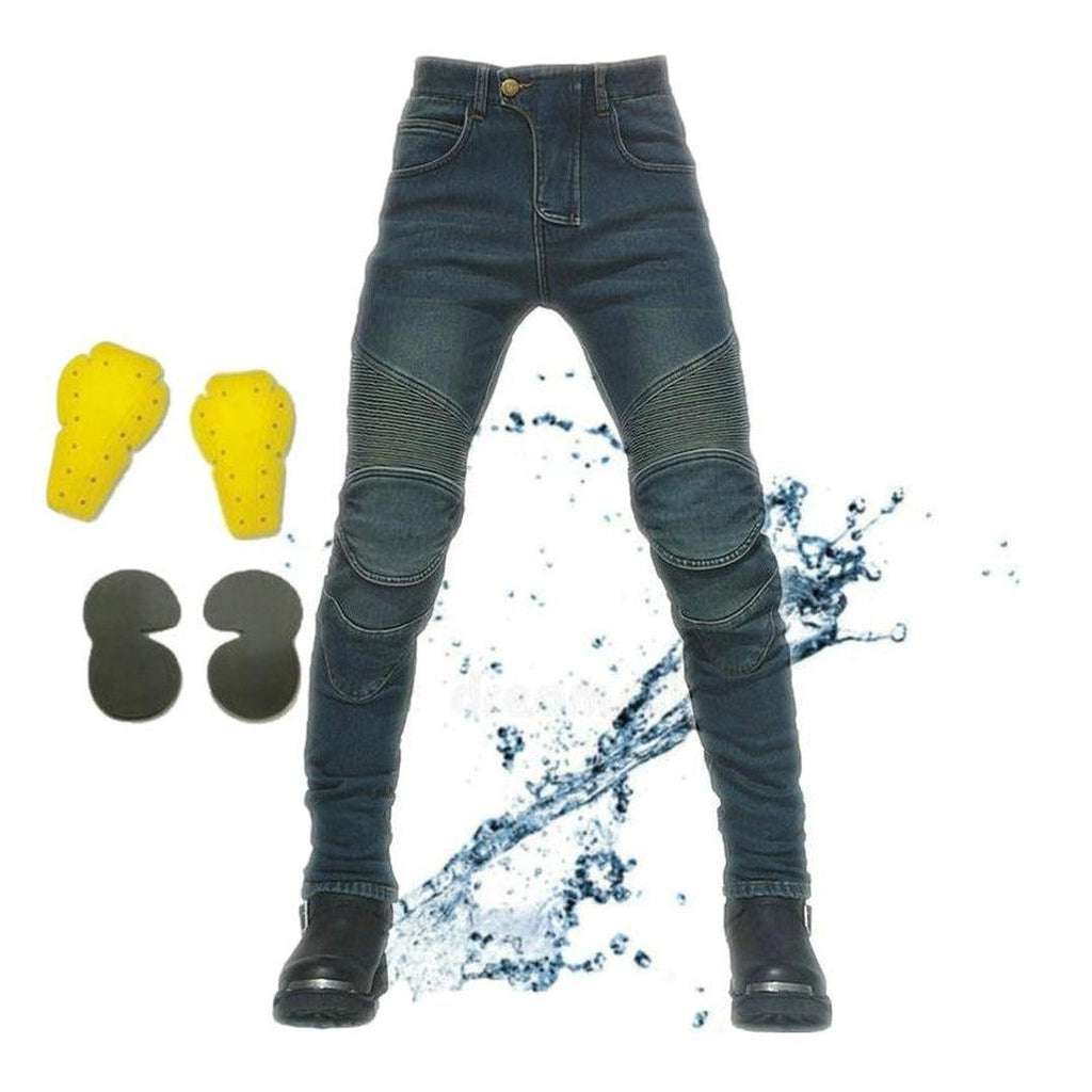 Waterproof winter men's biker jeans - Image 2
