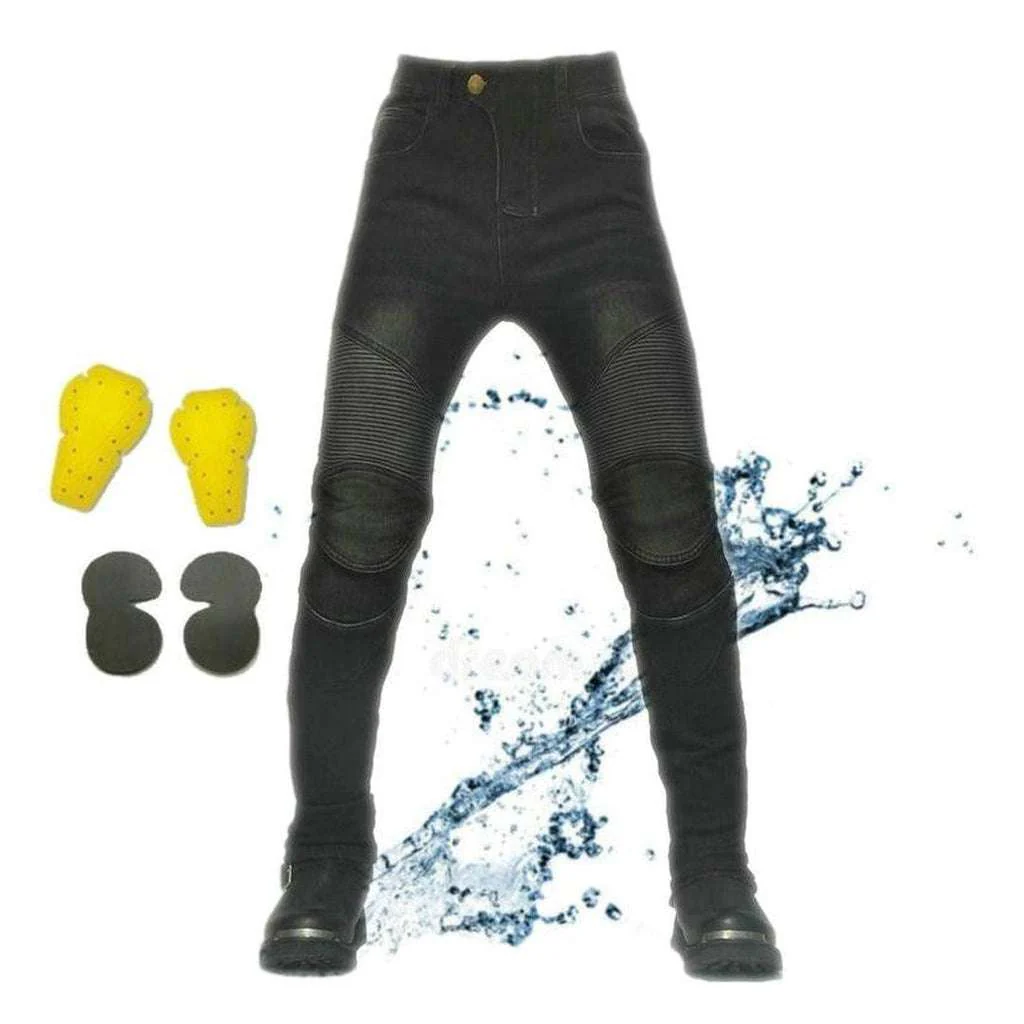 Waterproof winter men's biker jeans - Image 3
