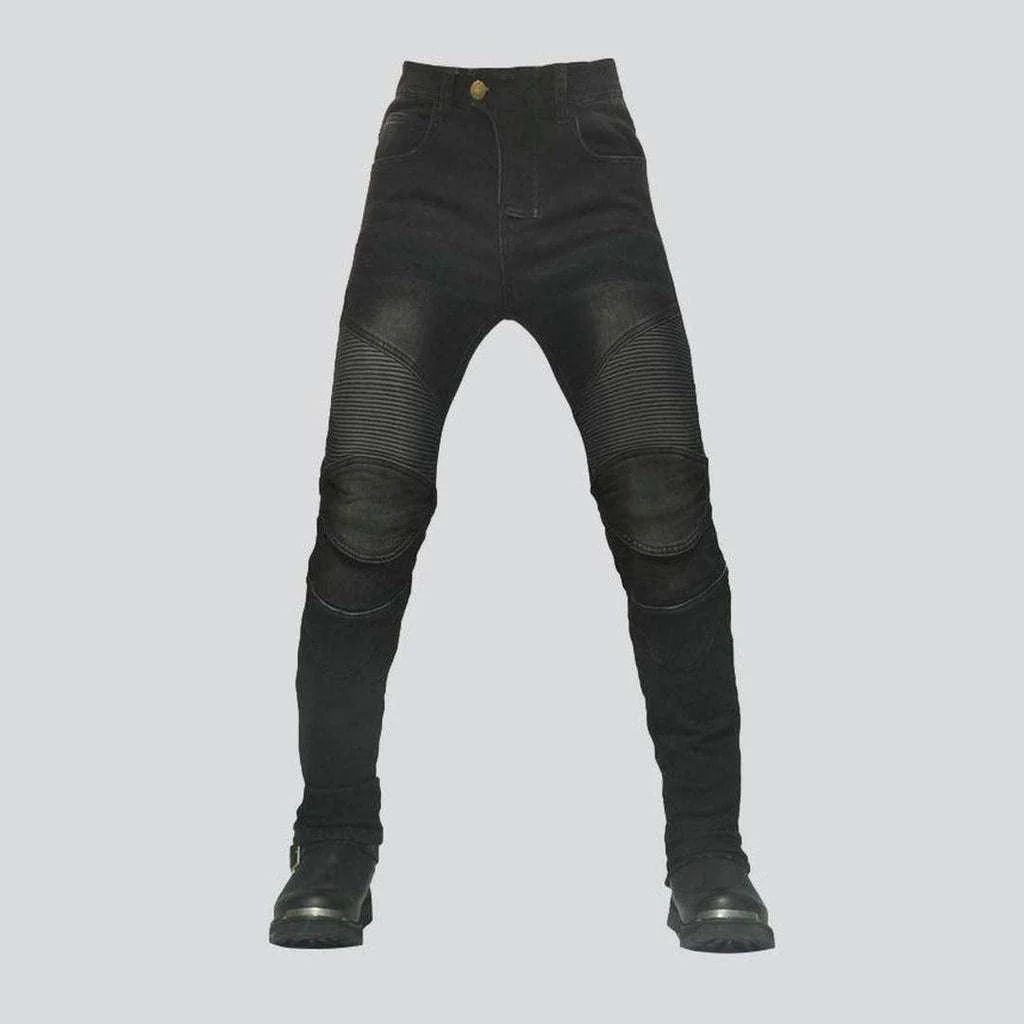 Waterproof winter men's biker jeans - Image 4