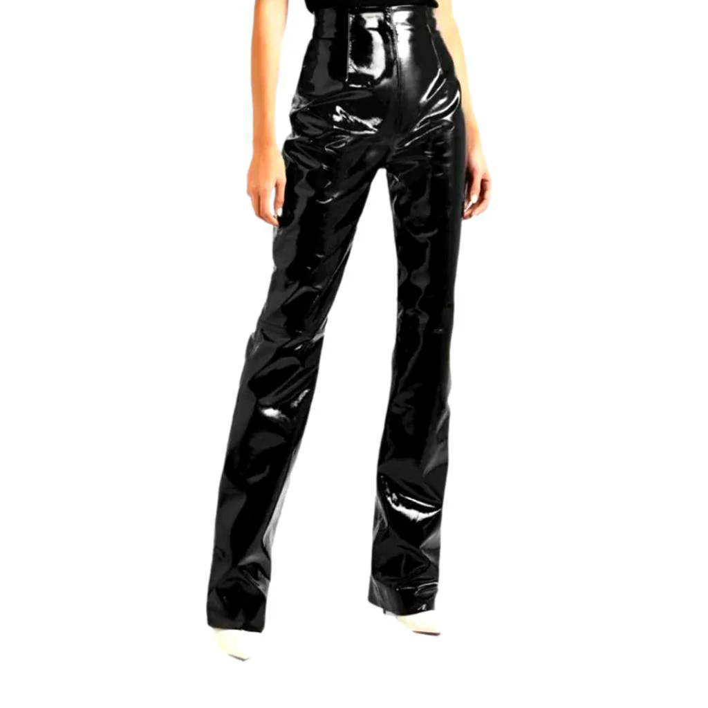 Wax straight women's denim pants - Image 2