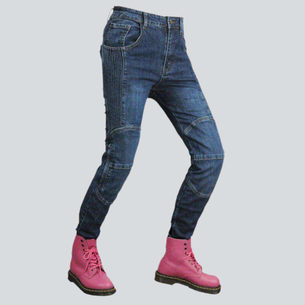 Wear-resistant ladies biker jeans - Image 6