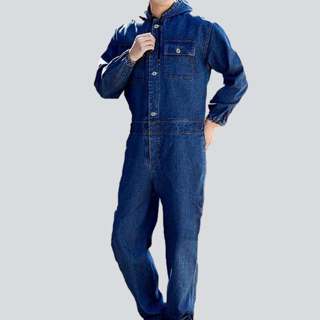 Wear resistant men's denim overall - Image 5