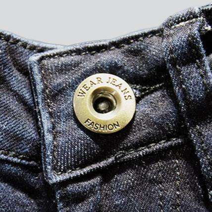 Whiskered distressed jeans for men - Image 4