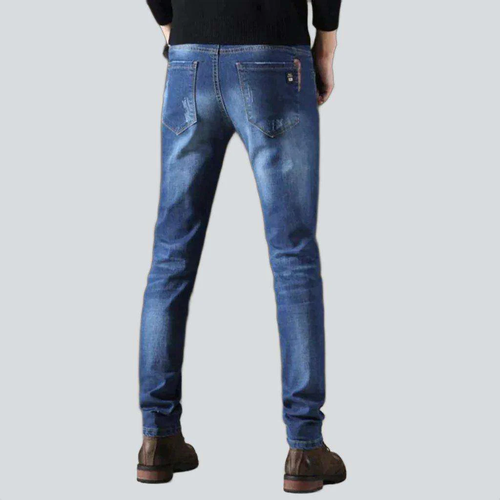 Whiskered skinny men's jeans - Image 10