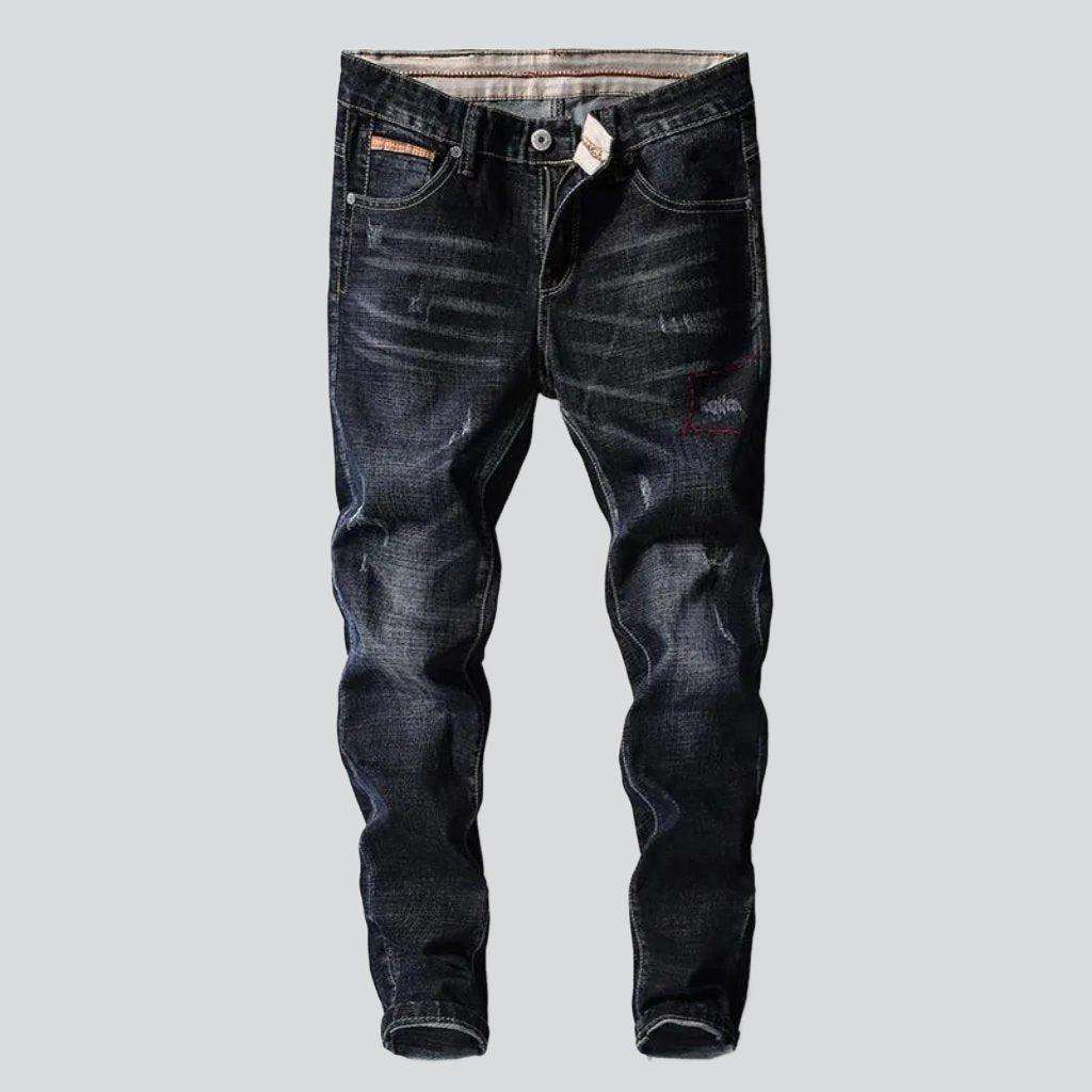 Whiskered skinny men's jeans - Image 7