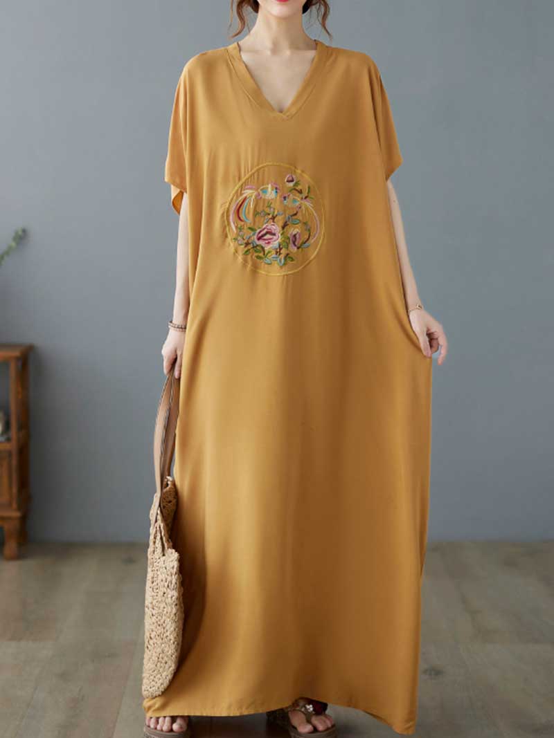 Whisper In Sky Kaftan Dress - Image 5