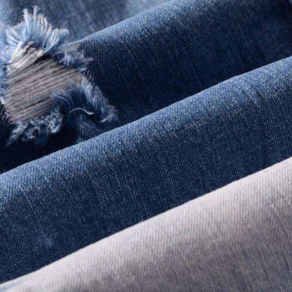 White color painted ripped jeans - Image 7