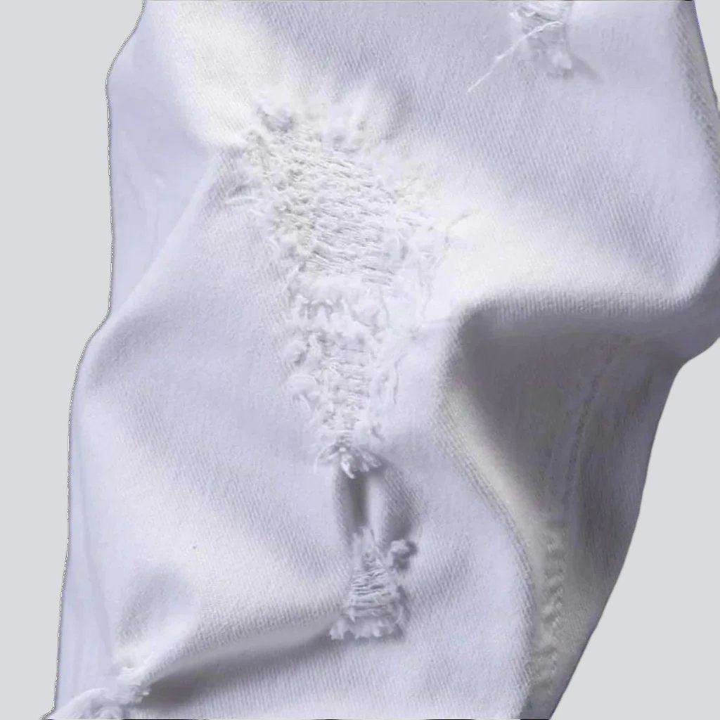 White distressed jeans for men - Image 6