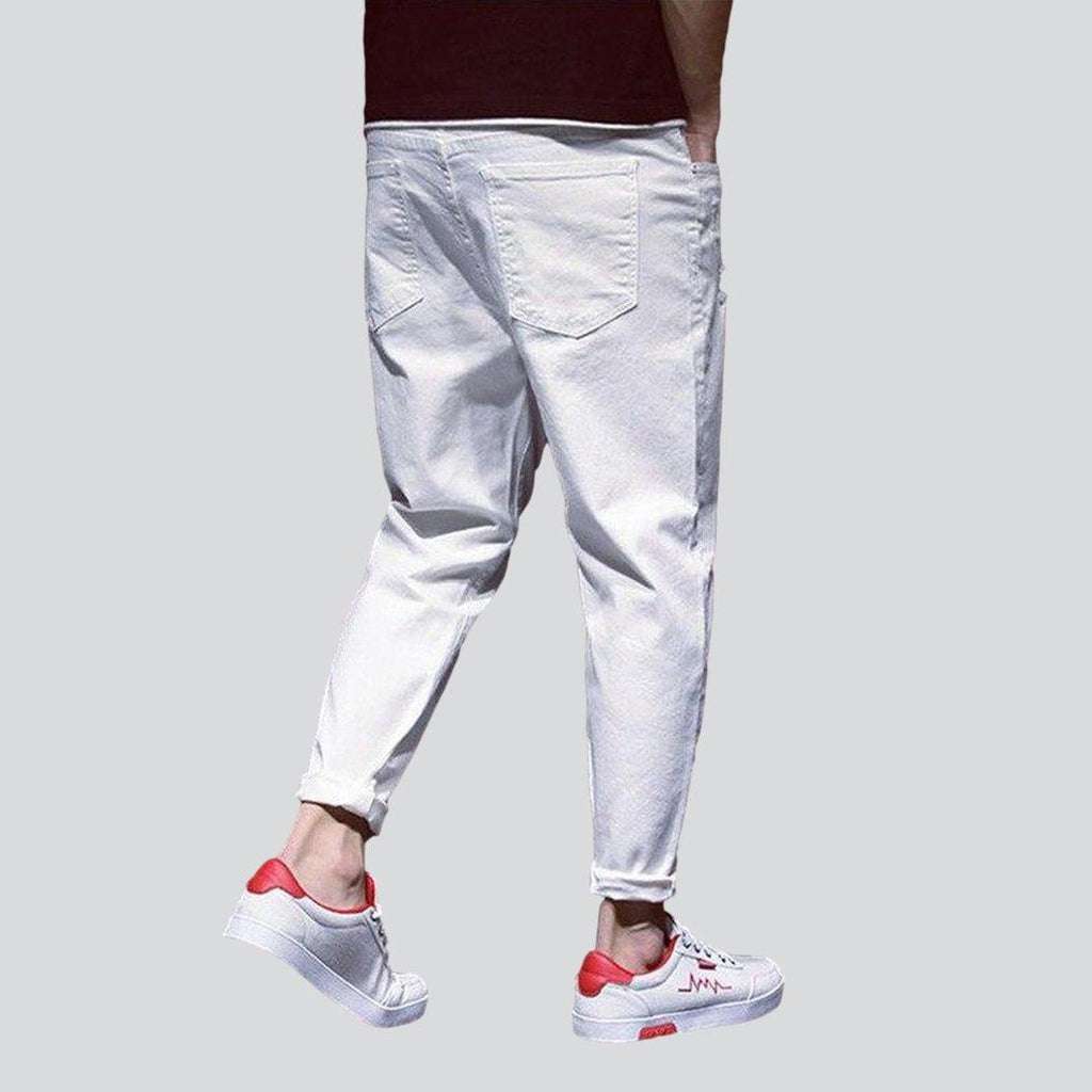 White loose fit men's jeans - Image 3