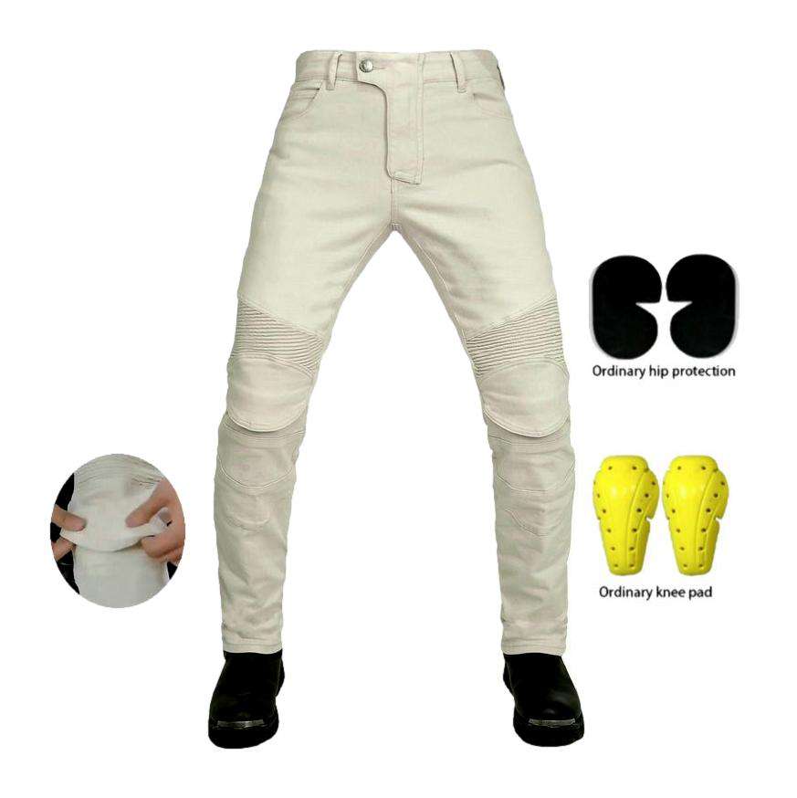 White men's biker jeans - Image 2