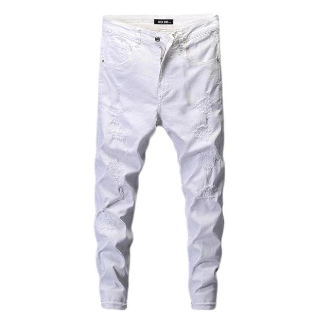 White men's distressed jeans - Image 2