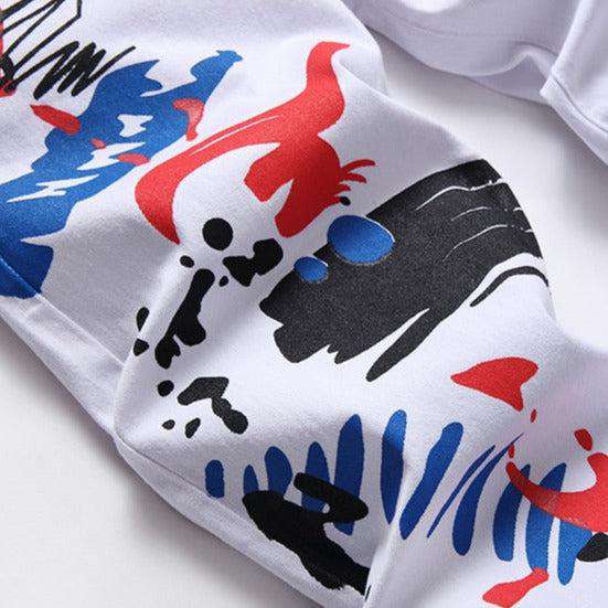 White-painted jeans for men - Image 7