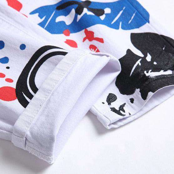 White-painted jeans for men - Image 9