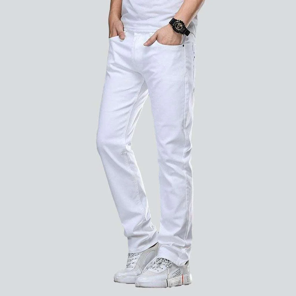 White regular men's jeans - Image 5
