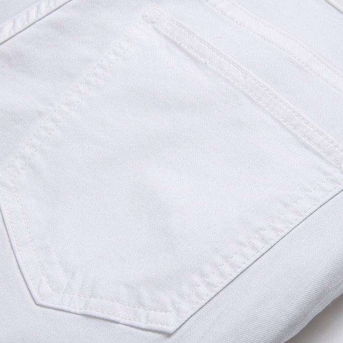 White stretch jeans for men - Image 9