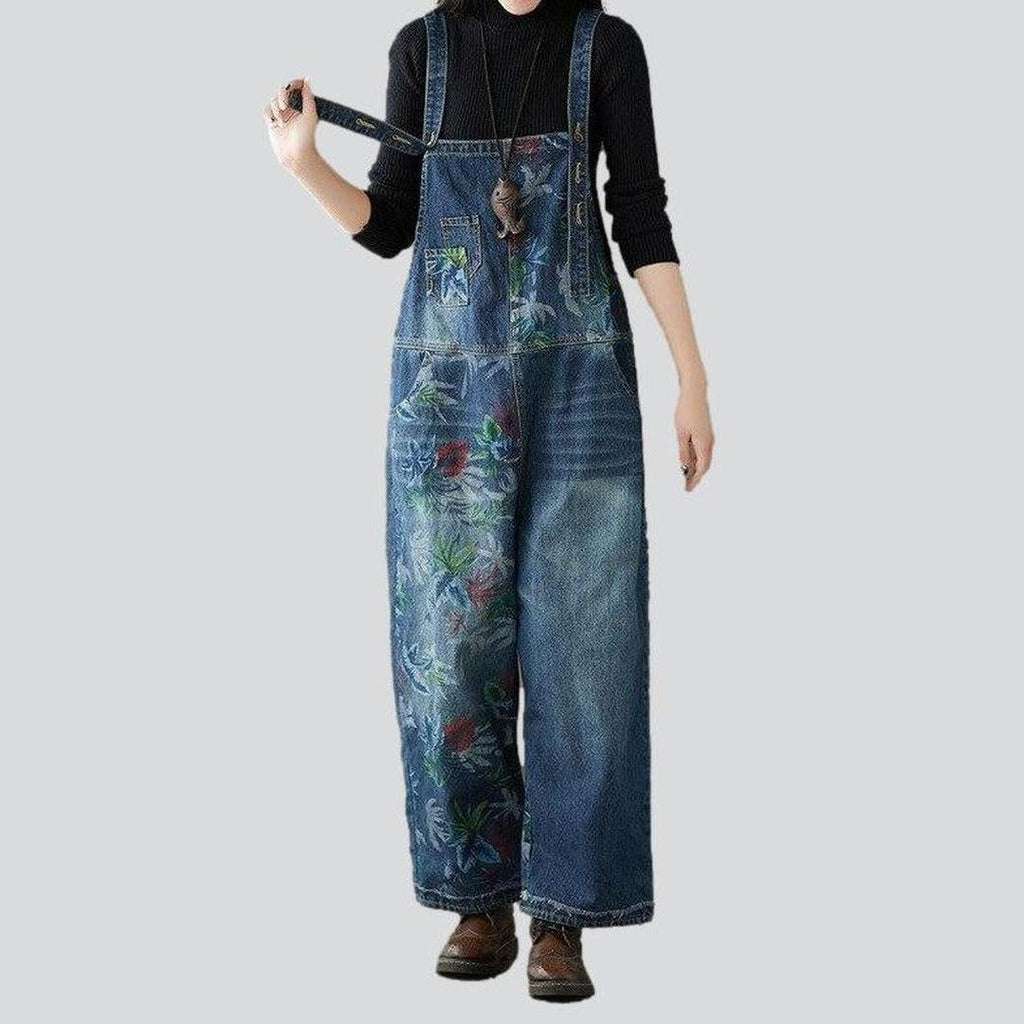 Wide leg baggy women's overall - Image 2