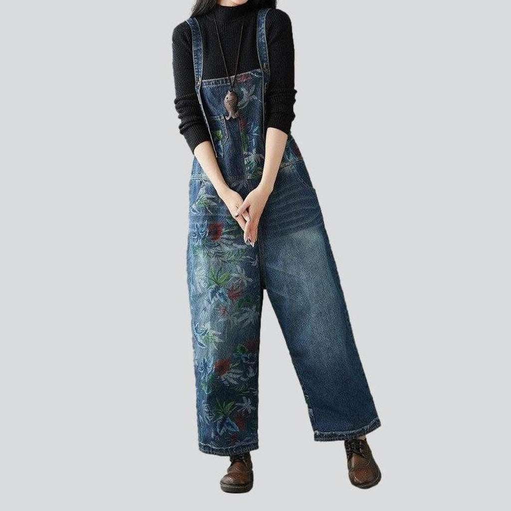 Wide leg baggy women's overall - Image 3