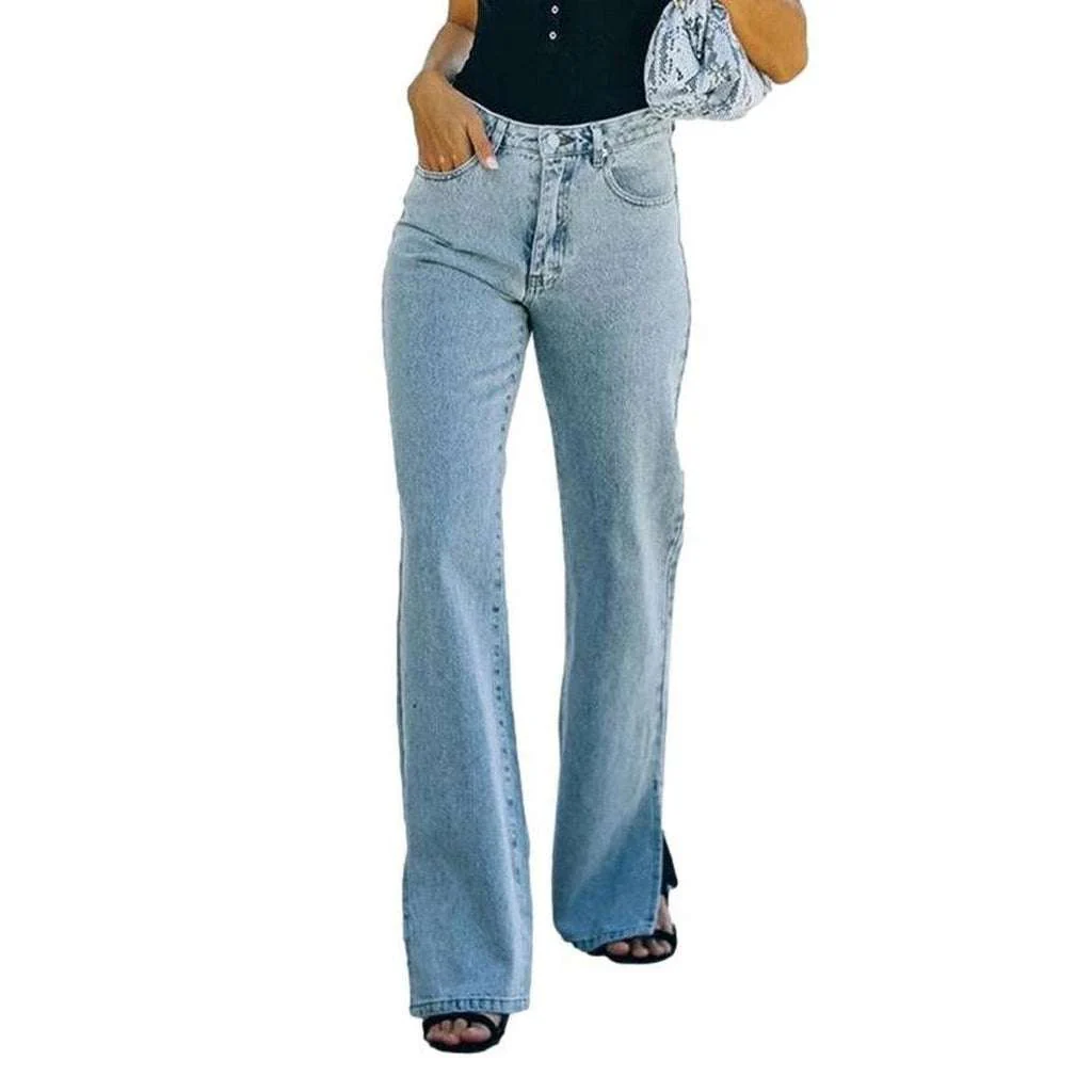 Wide leg bottom slit jeans - Image 2