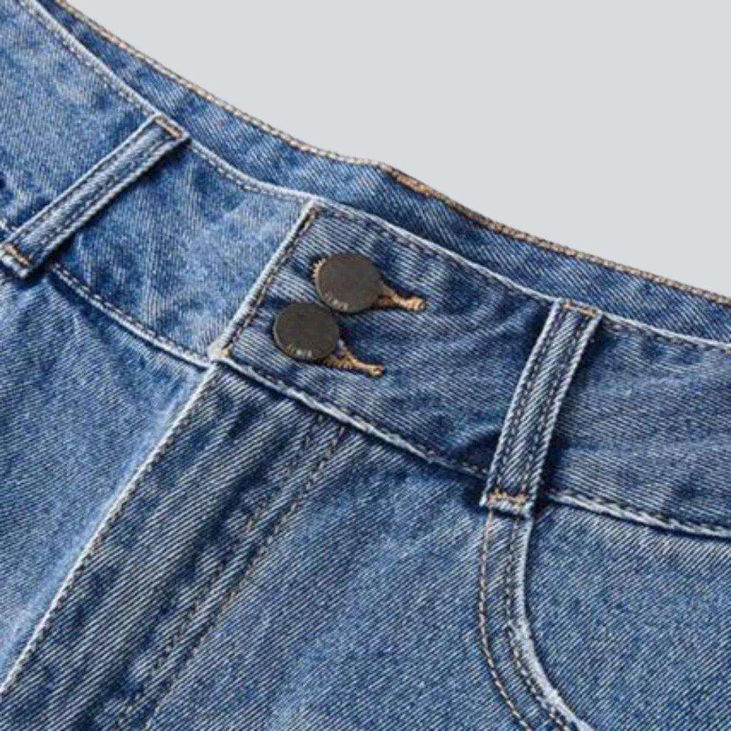 Wide-leg cropped denim shorts - Image 15