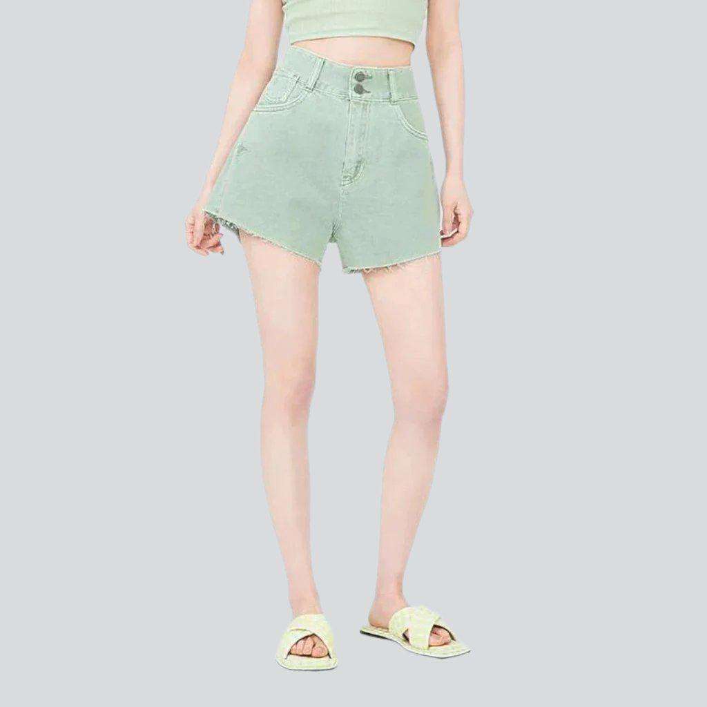 Wide-leg cropped denim shorts - Image 18