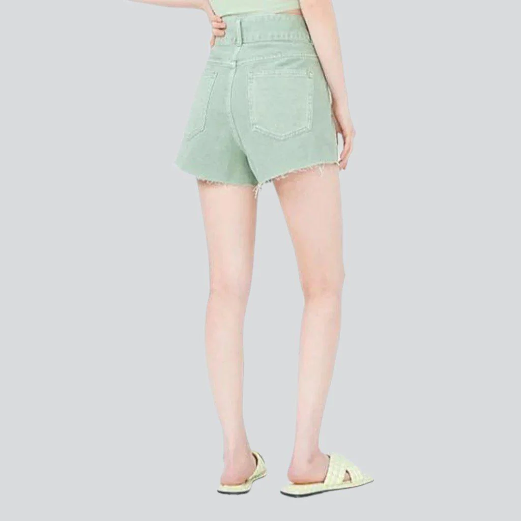 Wide-leg cropped denim shorts - Image 19