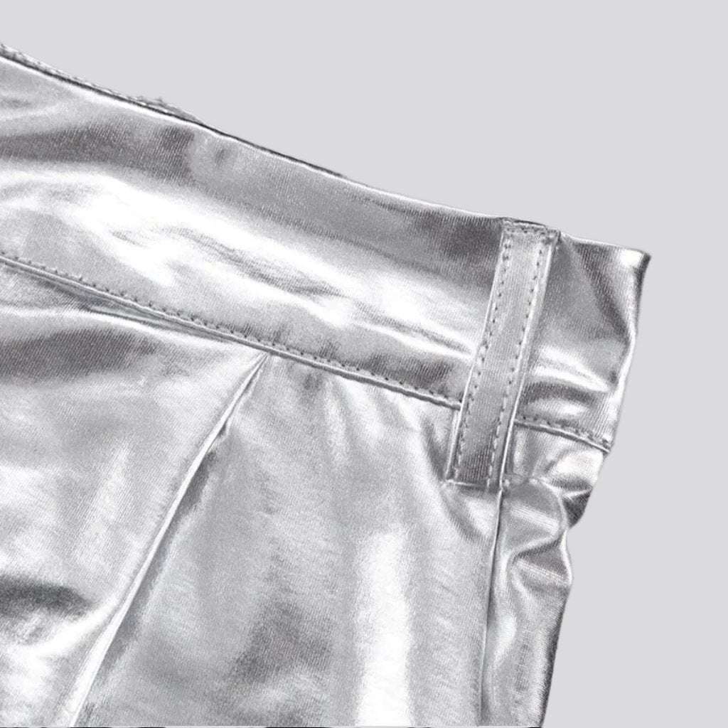 Wide-leg denim pants for ladies - Image 4