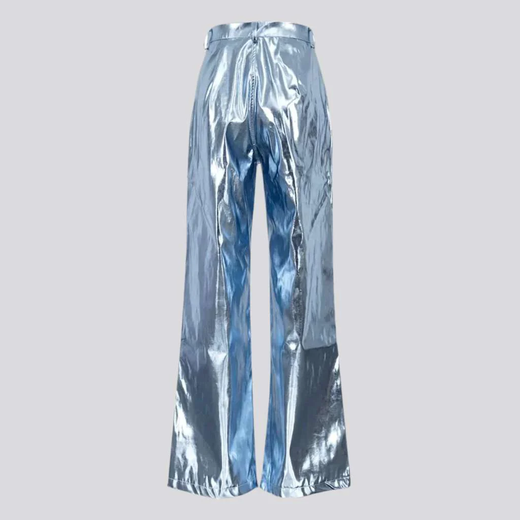 Wide-leg high-waist jeans pants for ladies - Image 5