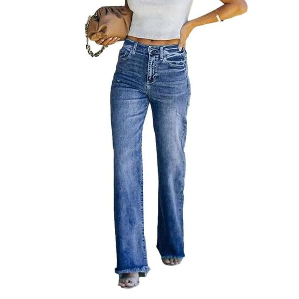 Wide leg light wash jeans - Image 2